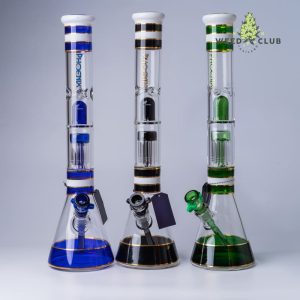 บ้องแก้วพร้อมกรอง Phoenix Star  ขนาด 18" Phoenix Star Beaker Bong With Ice Catcher
