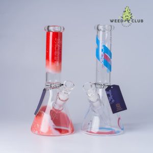 บ้องแก้ว Phoenix Star พิมพ์ลาย สูง10"  PHOENIX STAR Red Beaker Bong 10 Inches