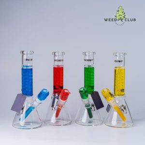 บ้องแก้ว Phoenix Star พร้อมกรีเซอรีนคอยล์ Phoenix Star Beaker Bong with Freezable Coil 12 Inches