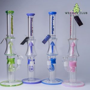 บ้องแก้ว Phoenix Star 17 Inches Percolator Bong with Rocket Design Perc