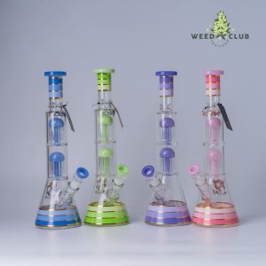 บ้องแก้ว Phoenix Star 13.8 Inch Percolator Bong with Double 8 Arms Perc
