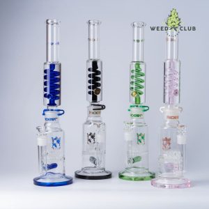 บ้องแก้ว Phoenix Star 14" Double  Percolator Bong and Glycerine Coil