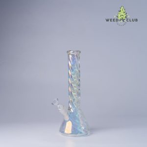 บ้องแก้วทรงกรวย สูง12.5" ลายสีรุ้งClassic 12.5 Inches Beaker Bong with Rainbow