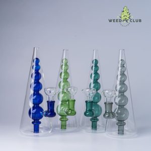 บ้องแก้วทรงปิรามิดสุดล้ำ สูง12นิ้ว 12" Pyramid Bong Glass